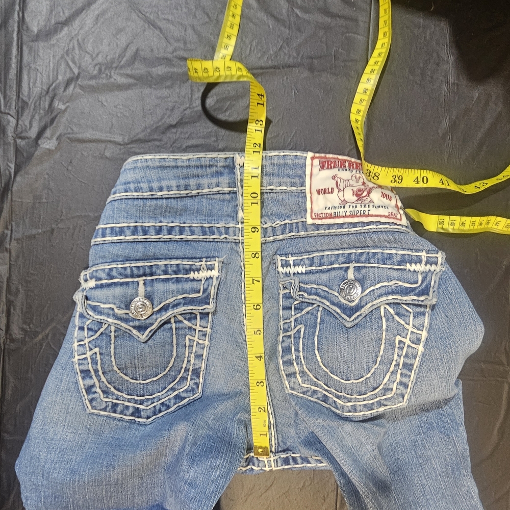 True Religion Light Blue Straight Jeans - Picture 11 of 12